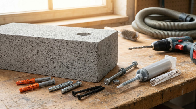 крепеж для газобетона